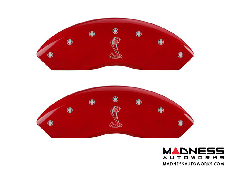 Ford Mustang 2011-2014 - Tiffany Snake Logo - Caliper Covers by MGP - Red